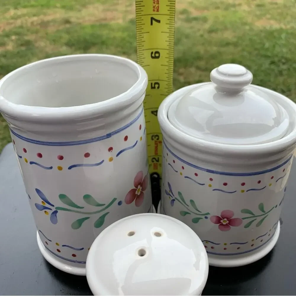 Vintage Floral 3pc Ceramic kitchen Set